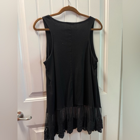 Umgee Black Ribbed Top - Picture 2 of 3